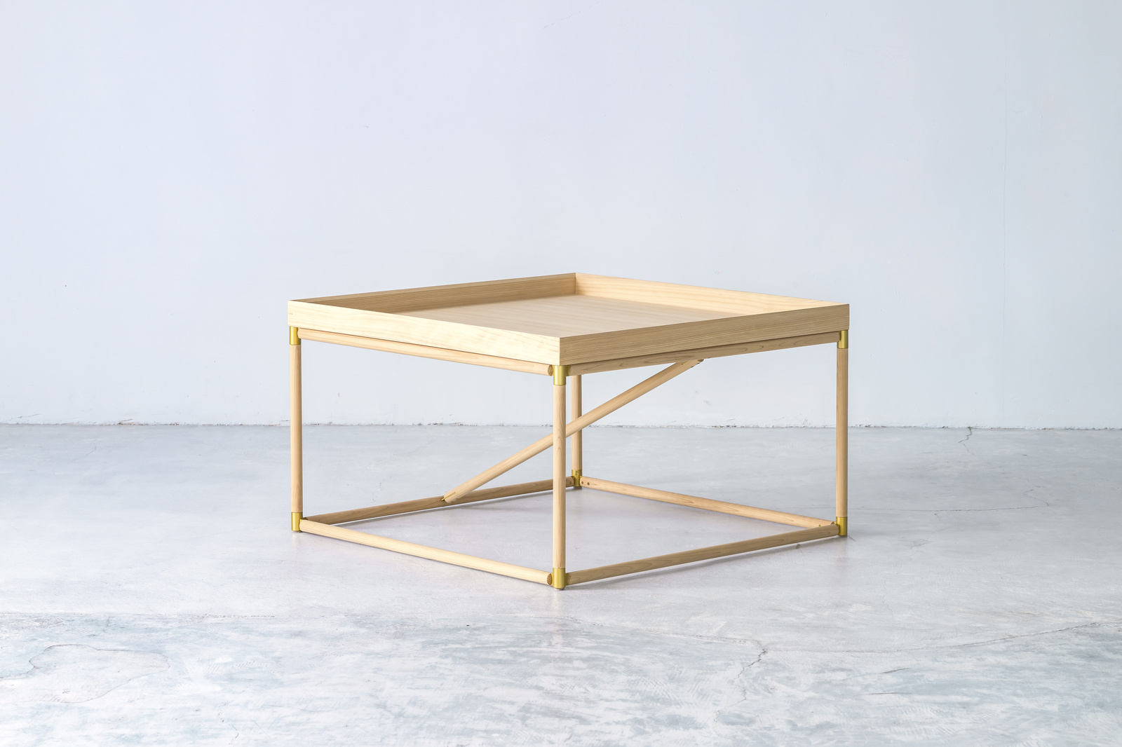 BRACE-03ローテーブル low table - PRODUCTS | 建彦木工 | 森と木と人